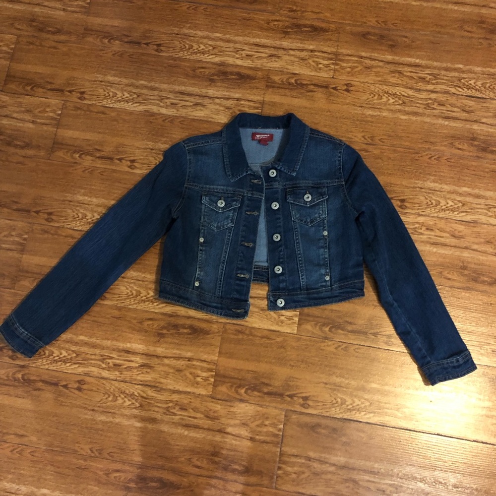 Dark blue jean jacket